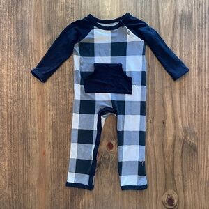 Kyte Baby Longtail in Midnight Plaid 6-12 Months
